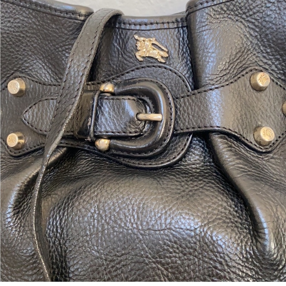 Burberry Black Leather Crossbody Bag bucket bag , saddlebag - Picture 5 of 9